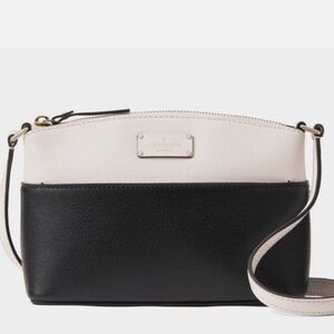 Kate Spade black and white crossbody bag